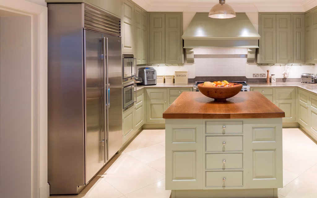 Kitchen, Green Pained, Chelsea, London - TIM WOOD Kitchen, Green Pained, Chelsea, London